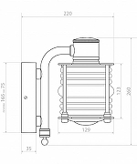 Бра Covali WL-30480 цвет плафона/подвески Прозрачный, Хром, цвет арматуры Черный-7