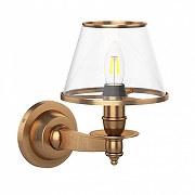 Бра Covali WL-31078 цвет плафона/подвески Прозрачный, цвет арматуры Латунь-1