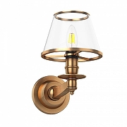 Бра Covali WL-31078 цвет плафона/подвески Прозрачный, цвет арматуры Латунь-2