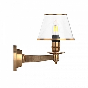 Бра Covali WL-31078 цвет плафона/подвески Прозрачный, цвет арматуры Латунь-4