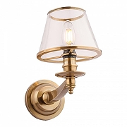 Бра Covali WL-31078 цвет плафона/подвески Прозрачный, цвет арматуры Латунь-5