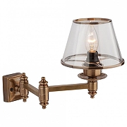 Бра Covali WL-38005 цвет плафона/подвески Прозрачный, цвет арматуры Латунь