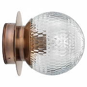 Накладной светильник Covali WL-38027 цвет плафона/подвески Прозрачный, цвет арматуры Латунь-1