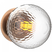 Накладной светильник Covali WL-38027 цвет плафона/подвески Прозрачный, цвет арматуры Латунь-3