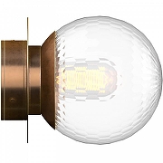 Накладной светильник Covali WL-38027 цвет плафона/подвески Прозрачный, цвет арматуры Латунь-4