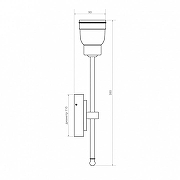 Бра Covali WL-38029 цвет плафона/подвески Латунь, цвет арматуры Латунь-9