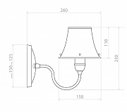 Бра Covali WL-58155 цвет плафона/подвески Серебро, цвет арматуры Серебро-9