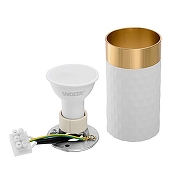 Накладной светильник Wolta CELLA WSL-GU10 WSL-GU10/10WG цвет плафона/подвески Белый, Золото, цвет арматуры Белый-5