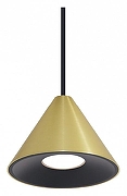 Подвесной светильник Wolta BELLO WSL-GU10/P08G цвет плафона/подвески Черный, Золото, цвет арматуры Золото, Черный