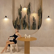 Подвесной светильник Wolta BELLO WSL-GU10/P08G цвет плафона/подвески Черный, Золото, цвет арматуры Золото, Черный-2