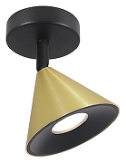 Спот Wolta BELLO WSL-GU10 WSL-GU10/S08G цвет плафона/подвески Золото, цвет арматуры Черный