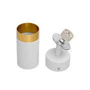 Спот Wolta LINEA WSL-GU10 WSL-GU10/S09WG цвет плафона/подвески Белый, Золото, цвет арматуры Белый-5