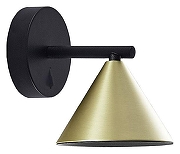 Бра Wolta WSL-GU10 WSL-GU10/W08G цвет плафона/подвески Золото, цвет арматуры Черный