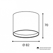 Накладной светильник Wolta BASIC WSL-GX53 WSL-GX53/01W цвет плафона/подвески Белый, цвет арматуры Белый-3