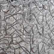 Подвесной светильник Abrasax Irma X9118A/4CH цвет плафона/подвески Прозрачный, Хром, цвет арматуры Хром-4