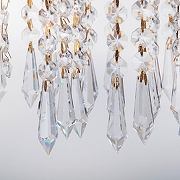 Светильник на штанге Abrasax Irma X9118A/4GO цвет плафона/подвески Золото, Прозрачный, цвет арматуры Золото-4