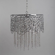 Подвесной светильник Abrasax Irma X9118A/6CH цвет плафона/подвески Прозрачный, Хром, цвет арматуры Хром-1