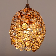 Подвесной светильник Abrasax 9120 X9120A/1GO цвет плафона/подвески Золото, Прозрачный, цвет арматуры Золото-2