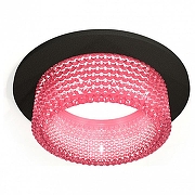 Встраиваемый светильник Ambrella Light XC XC6513042 цвет плафона/подвески Розовый, цвет арматуры Черный