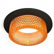 Встраиваемый светильник Ambrella Light XC XC6513044 цвет плафона/подвески Коричневый, цвет арматуры Черный