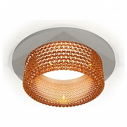 Встраиваемый светильник Ambrella Light XC XC6514044 цвет плафона/подвески Коричневый, цвет арматуры Серый