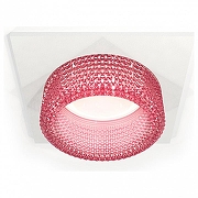 Встраиваемый светильник Ambrella Light XC XC6520042 цвет плафона/подвески Розовый, цвет арматуры Белый