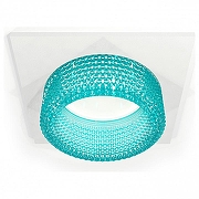 Встраиваемый светильник Ambrella Light XC XC6520043 цвет плафона/подвески Голубой, цвет арматуры Белый