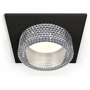 Встраиваемый светильник Ambrella Light XC XC6521040 цвет плафона/подвески Прозрачный, цвет арматуры Черный