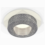 Встраиваемый светильник Ambrella Light XC XC7621020 цвет плафона/подвески Прозрачный, цвет арматуры Белый