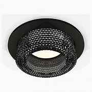 Встраиваемый светильник Ambrella Light XC XC7622021 цвет плафона/подвески Светло-серый, цвет арматуры Черный