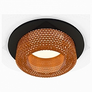 Встраиваемый светильник Ambrella Light XC XC7622024 цвет плафона/подвески Оранжевый, цвет арматуры Черный