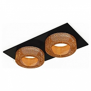 Встраиваемый светильник Ambrella Light XC XC7636024 цвет плафона/подвески Оранжевый, цвет арматуры Черный