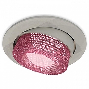 Встраиваемый светильник Ambrella Light XC XC7653062 цвет плафона/подвески Розовый, цвет арматуры Серый