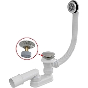 Слив-перелив Alcaplast A505CKM Click-Clack Хром