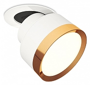 Встраиваемый светильник Ambrella Light XM XM8101503 цвет плафона/подвески Белый, Золото, цвет арматуры Белый