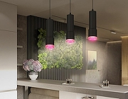 Подвесной светильник Ambrella Light XP XP7402003 цвет плафона/подвески Розовый, Черный, цвет арматуры Черный-3