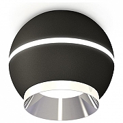 Накладной светильник Ambrella Light XS XS1102011 цвет плафона/подвески Серебро, Черный, цвет арматуры Серебро, Черный