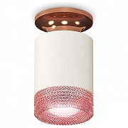Накладной светильник Ambrella Light XS XS6301202 цвет плафона/подвески Белый, Розовый, цвет арматуры Бронза