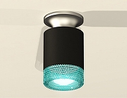 Накладной светильник Ambrella Light XS XS6302142 цвет плафона/подвески Голубой, Черный, цвет арматуры Серый-1