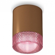 Накладной светильник Ambrella Light XS XS6304021 цвет плафона/подвески Розовый, цвет арматуры Коричневый