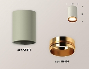 Накладной светильник Ambrella Light XS XS6314024 цвет плафона/подвески Золото, Серый, цвет арматуры Серый-1