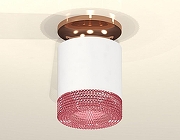 Накладной светильник Ambrella Light XS XS7401143 цвет плафона/подвески Белый, Розовый, цвет арматуры Бронза-1