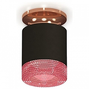 Накладной светильник Ambrella Light XS XS7402123 цвет плафона/подвески Розовый, цвет арматуры Бронза-1
