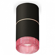 Накладной светильник Ambrella Light XS XS7402202 цвет плафона/подвески Розовый, цвет арматуры Черный