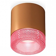 Накладной светильник Ambrella Light XS XS7404030 цвет плафона/подвески Розовый, цвет арматуры Коричневый