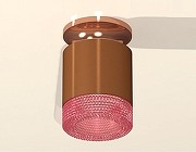 Накладной светильник Ambrella Light XS XS7404142 цвет плафона/подвески Розовый, цвет арматуры Бронза-1