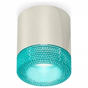 Накладной светильник Ambrella Light XS XS7405005 цвет плафона/подвески Голубой, цвет арматуры Серебро