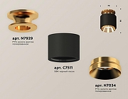 Накладной светильник Ambrella Light XS XS7511120 цвет плафона/подвески Черный, Золото, цвет арматуры Золото-1