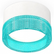 Накладной светильник Ambrella Light XS XS8101033 цвет плафона/подвески Белый, Голубой, цвет арматуры Белый