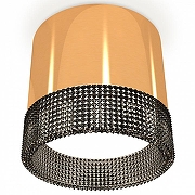 Накладной светильник Ambrella Light XS XS8121021 цвет плафона/подвески Светло-серый, цвет арматуры Золото